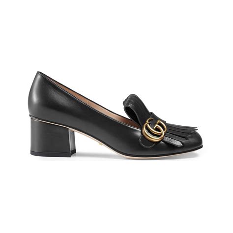 Gucci marmont mid heel pump